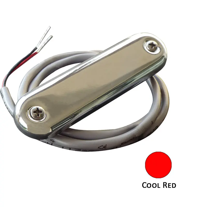 Shadow-Caster Courtesy Light W/2' Lead Wire - 316 Ss Cover - Cool Red - 4-Pack [Scm-Cl-Cr-Ss-4Pack] 1