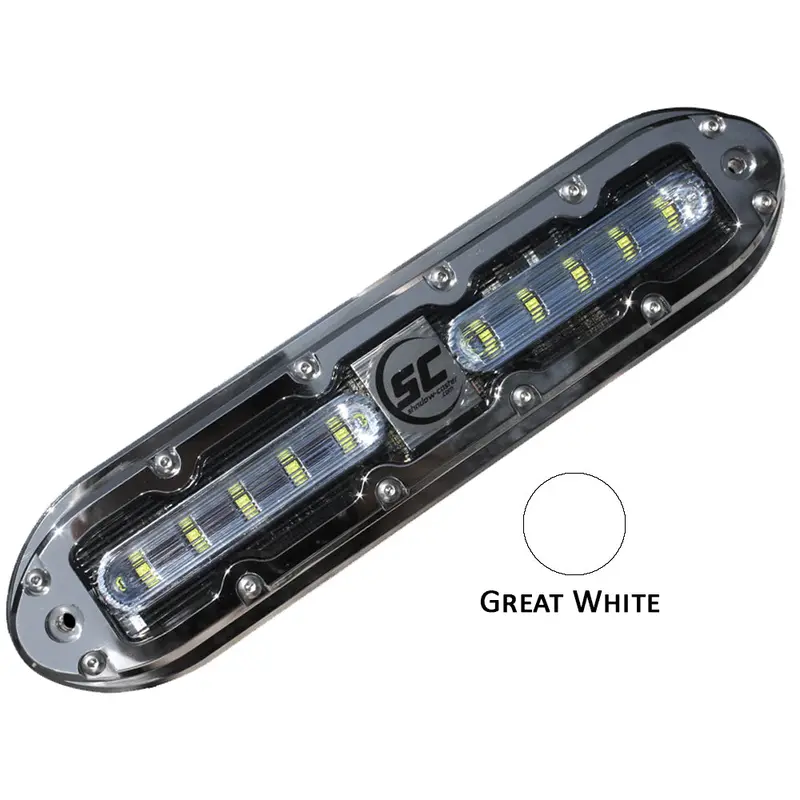 Shadow-Caster Scm-10 Led Underwater Light W/20' Cable - 316 Ss Housing - Great White [Scm-10-Gw-20] 1