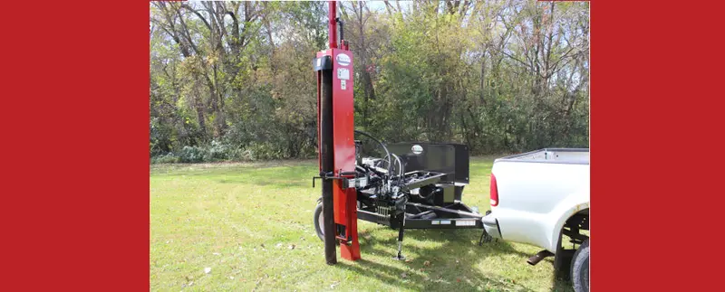 Shaver Post Driver Trailer Mounted | Model Utd-G3-10Sd| 8 3/4" Post Attachment Size | For Tractor 1