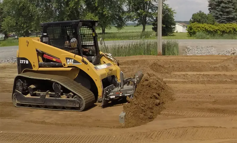 Skeer Pro Plus Skid Steer Grader Attachment | Width 12' | 18–25 Gpm | For Skid Steers 1