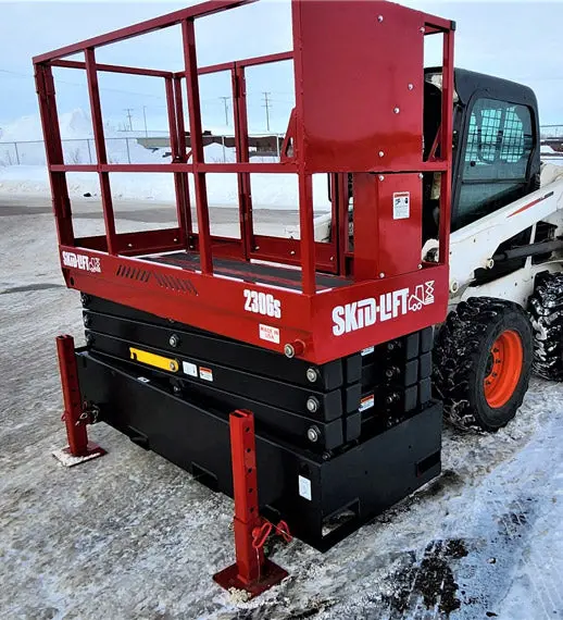 Skid‑Lift Hydraulic Scissor Lift Attachments | Model 2306S | Working Height 29' | 15-20 Gpm | For Skid Steers 1