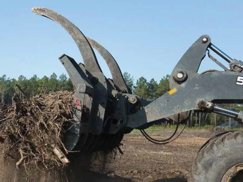 Solesbee’S Top Clamp Loader Rake | Models Seir Series | Width 93" To 120" Inches | Hydraulic Clamp | High-Strength Alloy Steel Teeth | For Loaders 1