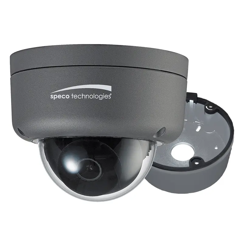 Speco 2Mp Ultra Intensifier Hd-Tvi Dome Camera 3.6Mm Lens - Dark Grey Housing W/Included Junction Box [Hid8] 1
