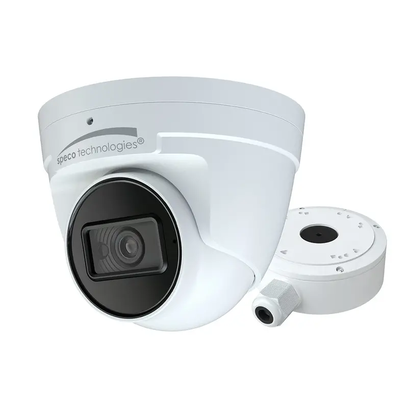 Speco 4Mp H.265 Ip Turret Camera W/Ir  Wdr - 2.8Mm Lens - White [O4vt2] 1