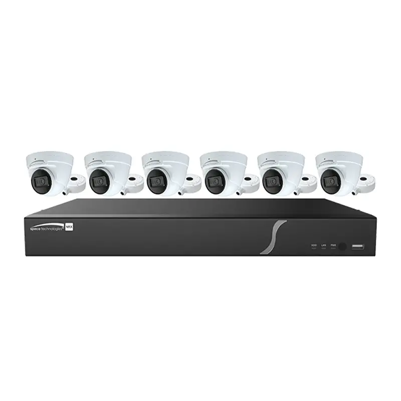 Speco 8 Channel, 2Tb Recorder W/6 4Mp Turret Cameras [Zip86t2] 1