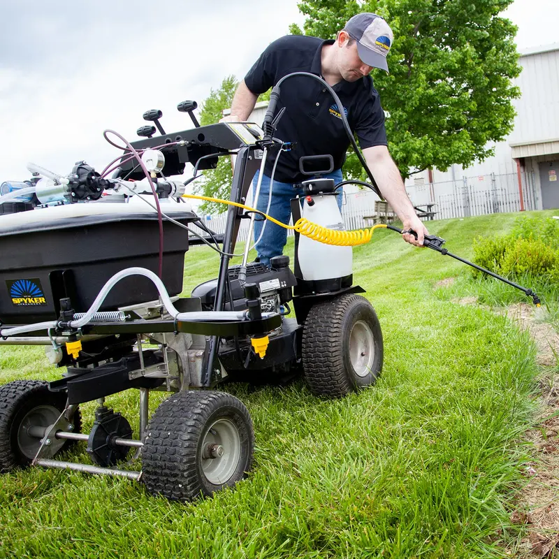 Spyker Drop-In Boom Sprayer | Model Spydsb-9G | 62" Boom | 80" Spray Width | 9-Gallon Tank | Up To 30,000 Sq Ft Coverage | For Spyker S100 & Lesco Ride-On Spreaders 2
