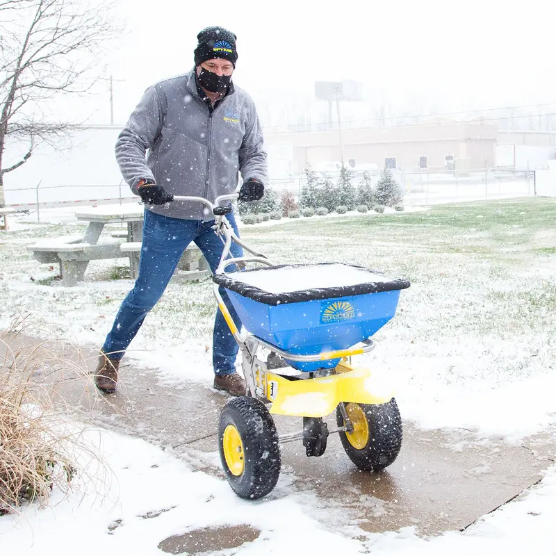 Spyker Ergo-Pro™ Walk-Behind Salt Spreader | Model Spy50l-2S | 50 Lb Capacity | 22" Spread Width 1