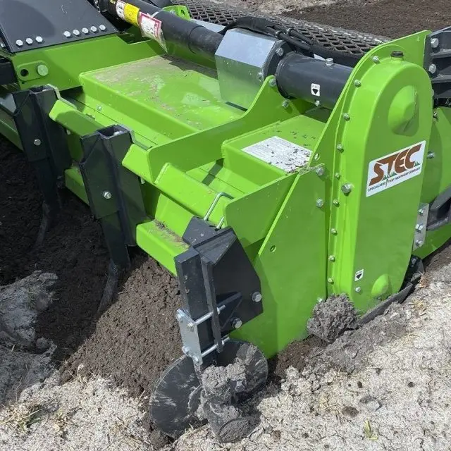 Stec 158" Stone Burier | Model Mz18cxl40 With Mesh Roller | 210-220 Hp | For Tractor 2