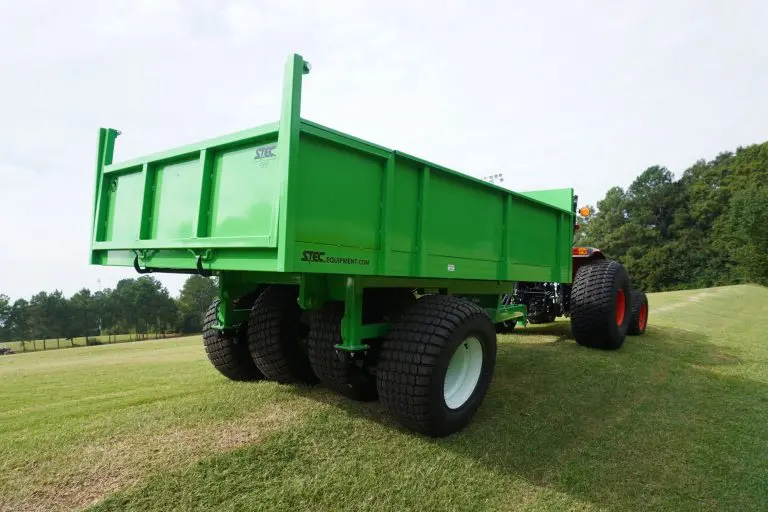 Stec Dump Trailer With Four Wheel Walking Beam Axle |  Model Dt610 | For Tractor 1