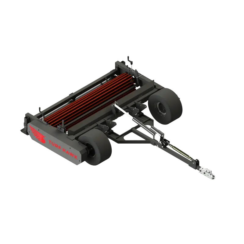 Stec Turf Hawk - Artificial Turf Brush With Debris Collector | For Tractor 1