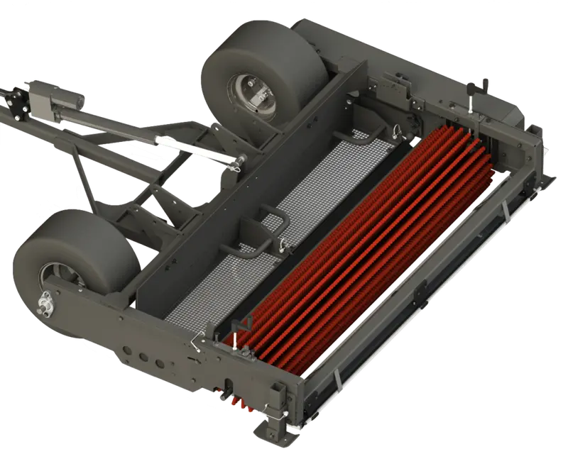 Stec Turf Hawk - Artificial Turf Brush With Debris Collector | For Tractor 2