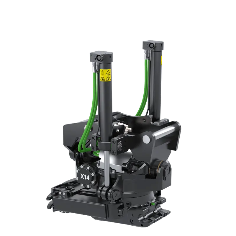 Steelwrist Tilt-Rotators | Model X14 | Building Height 17.9" Inches | Machine Weight Up-To 26,500 L Lbs | For Mid-Sized Excavators 1