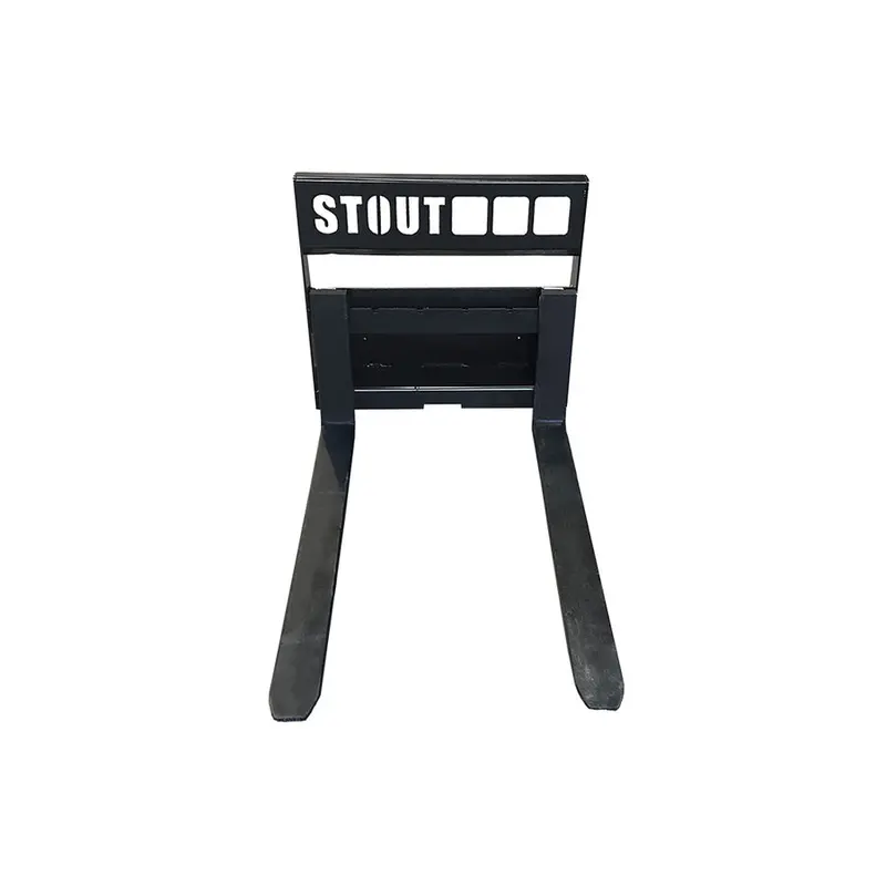 Stout | Pro Mini Mount Pallet Fork | See-Through Guard | Class 1 | Length 36", 42", & 48" | Frame Height 28" | 2,800 Lb. Rating | For Mini Skid Steers 1