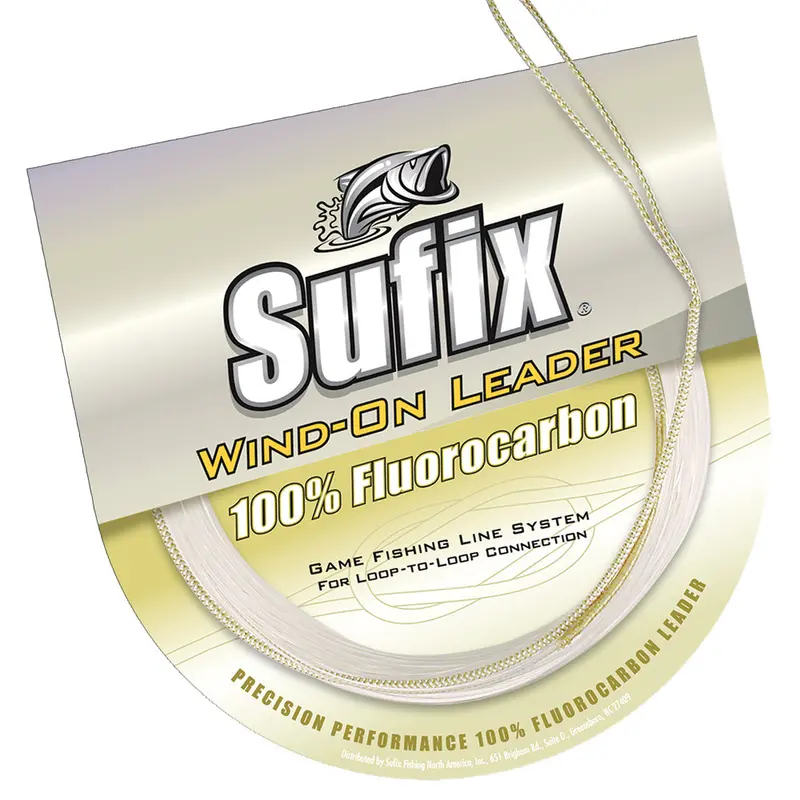 Sufix Wind-On 100% Clear Fluorocarbon Leader - 80Lb - 11 Yds [700-080F] 1
