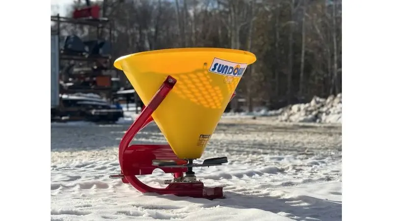 Sundown Conical Pls Salt Spreader | Models Pls-180, Pls-400 & Pls-500 | 49" Spreading Width | 6 Hp | For Tractor & Atv 1
