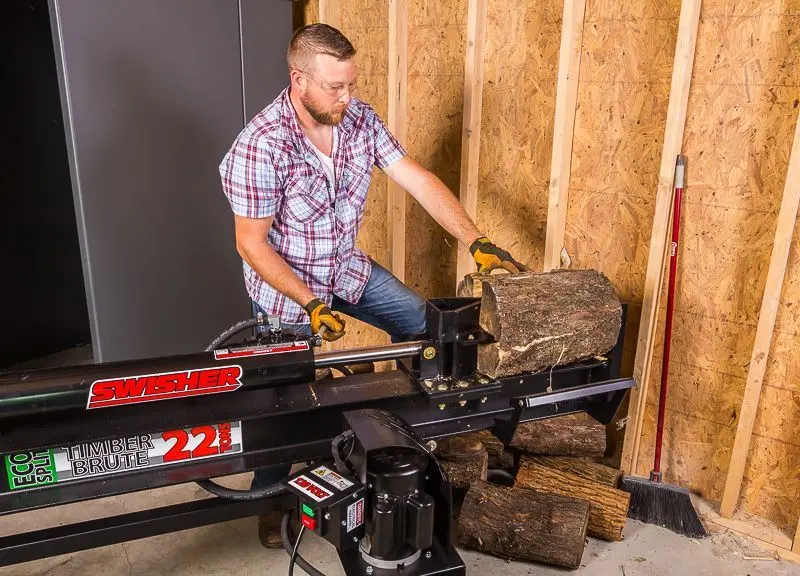 Swisher Timber Brute Eco Split 22 Ton Electric Log Splitter | Model Ls22e | 120V Motor | 25″ Log Opening | Horizontal/Vertical | Road Towable 2