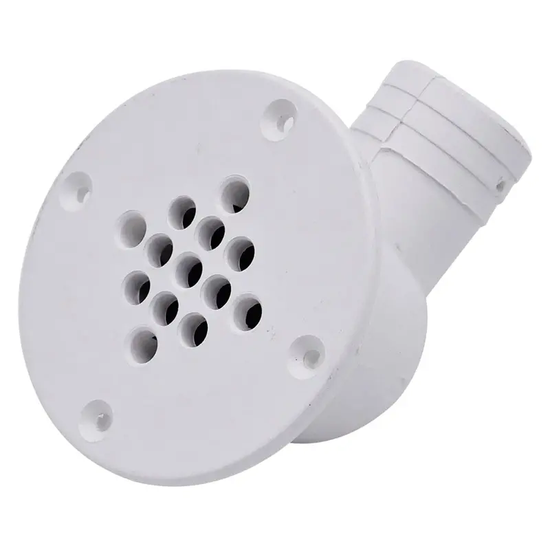 T-M Marine 90-Degree Cockpit Scupper Drain - White [Csd-92-Dp] 1