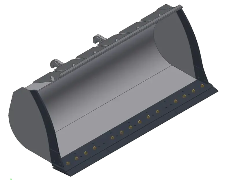 Tag General Purpose Bucket | Width 60"-84" | Capacity 0.75–1.75 Yd | Machine Size 7-12.5 Tons | For Rubber Tire Backhoes 1