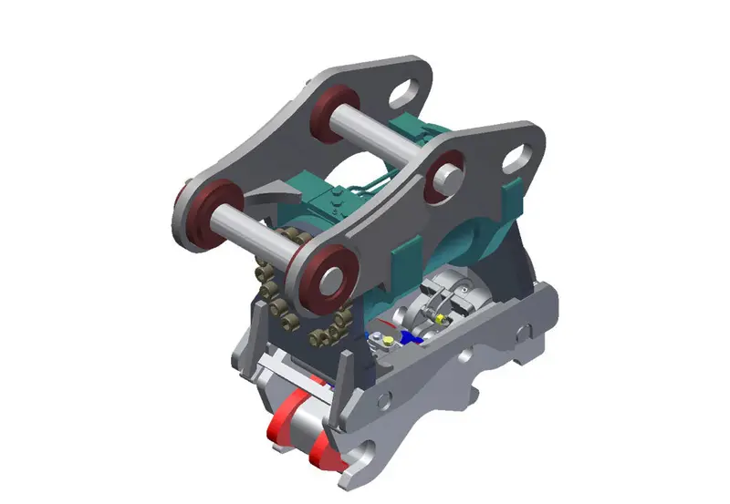Tag Power Tilt Coupler | Heavy Duty 180° Rotating Interface | Parker/Helac Actuator | 2–60 Ton | For Excavators 1