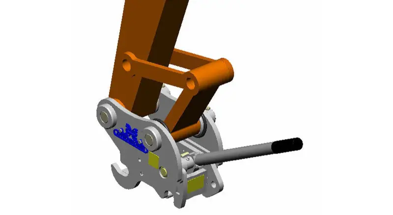 Tag Universal Spring-Loaded Manual Release Quick Coupler | 1½"–2" Dead Pin Setup | 120–185 Lbs | 6–10 Ton | For Excavators 1