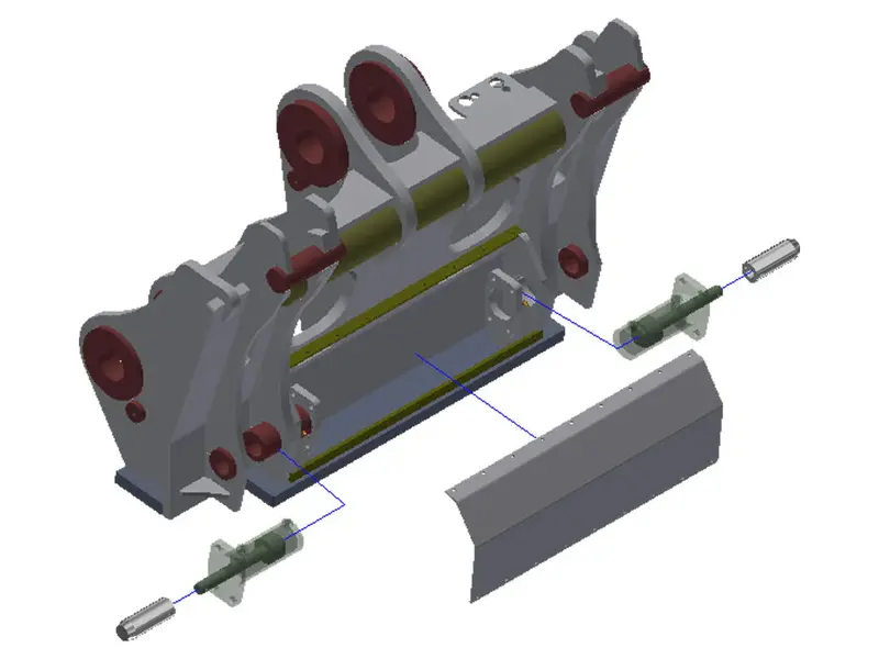 Tag Xtreme Duty Hydraulic Quick Coupler Series | Width 48"-84" | Machine Size 9-35 Tons | For Wheel Loaders 1