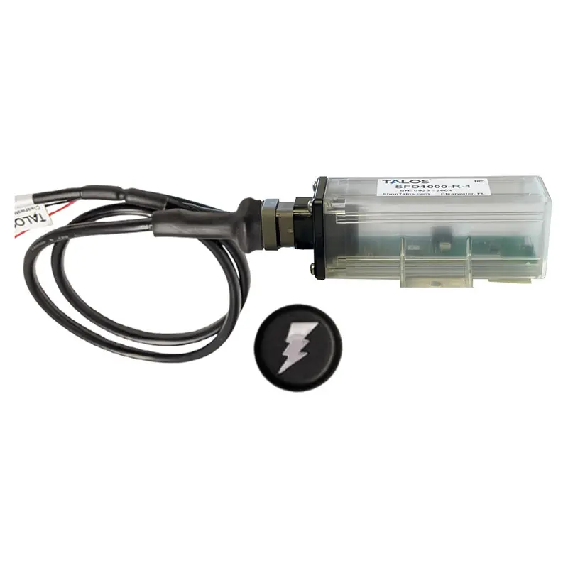 Talos Remote Housing Lightning Detection System W/3' Cable - Black Round Indicator W/Translucent Housing [Sfd1000r-T1-Bo-Bl-3Ft] 1