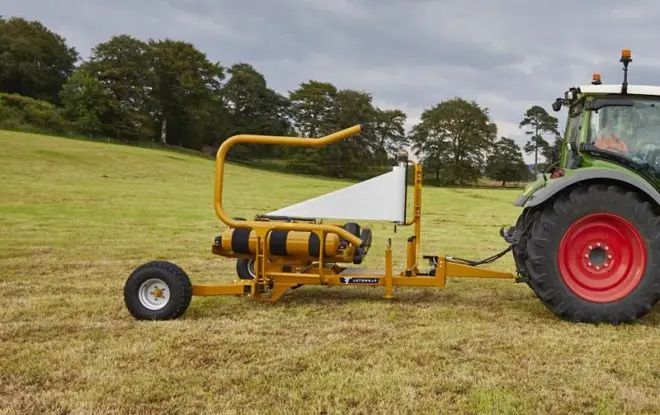 Tanco Round Bale Wrapper | Model D66-E100-Sa Autowrap | Width 97" | 25-45 Gpm | 40-60 Hp | For Skid Steers, Tractors & Loaders 3
