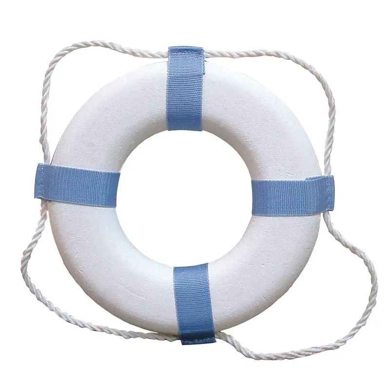 Taylor Made Decorative Ring Buoy - 25" - White/Blue - Not Uscg Approved [373] 1