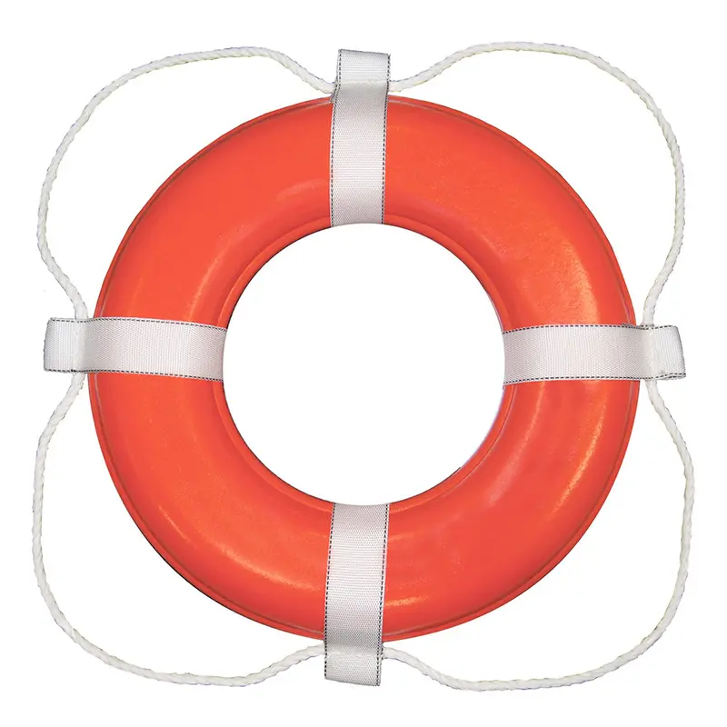 Taylor Made Foam Ring Buoy - 24" - Orange W/White Grab Line [364] 1