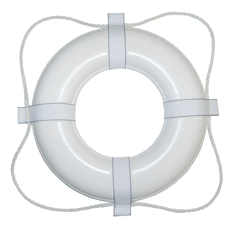 Taylor Made Foam Ring Buoy - 24" - White W/White Grab Line [361] 1