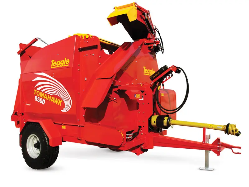 Teagle | Tomahawk Chief Straw Blower | Model 8500Sc | 6' Diameter X 5' Width | Blows Straw Up To 80' | Horsepower 80+ Hp | For Tractors 1