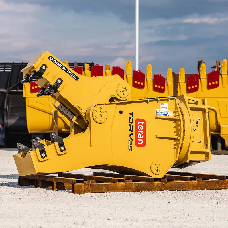 Teran 5511" Lbs Tdrv25 Rotating Pulverizer, Excavator Attach 1