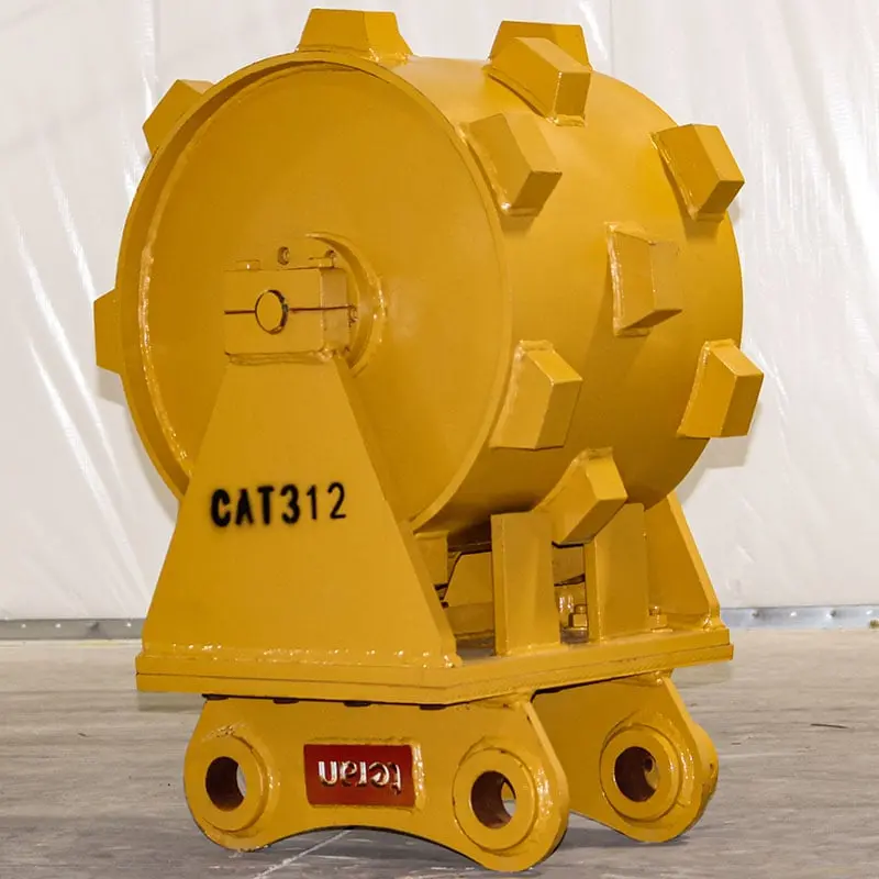 Teran Compactor Wheel | Model Cw-310 & Cw-312 | Wheel Size 18", 24" & 36" Inches| Wheel Count 3 & 5 Wheels | For Excavators 1
