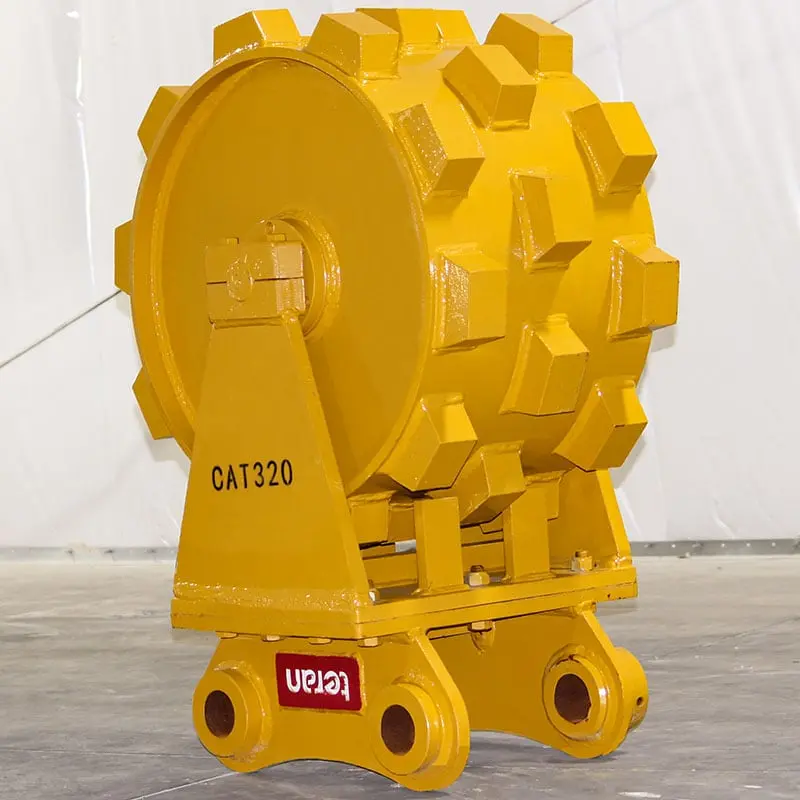 Teran Compactor Wheel | Model Cw-320 | Wheel Size 20", 24" & 36" Inches | Compaction Wheel Count 3 & 4 | For Excavators 1