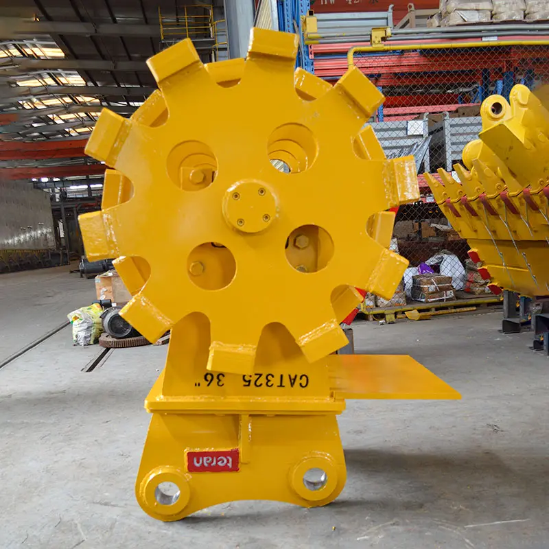 Teran Compactor Wheel | Model Cw-325D & Cw-325 | Wheel Size 20", 24" & 36" Inches | Compaction Wheel Count 3 & 4 | For Excavators 1