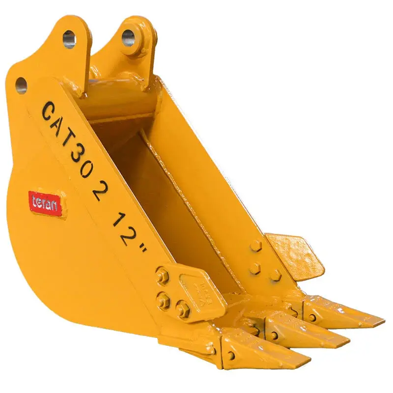 Teran Heavy-Duty Excavator Bucket | Model Bkt-302 | Digging Width 12", To 24" Inch | Capacity 0.04 To 0.11 Cubic Meters | For Excavators 1
