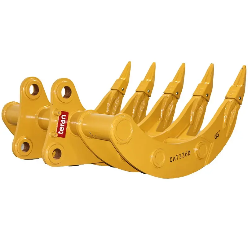 Teran Root Rake | Model Rake-336 D | Width 65" Inches | Nm400 Tines | For Excavators 1