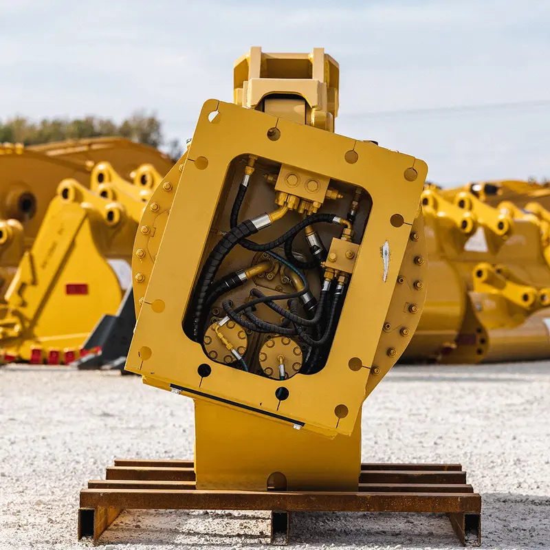 Teran Rotating Pulverizer | Model Tdrv-40 | High Strength Steel | Replaceable Teeth & Blades | For Excavators 1