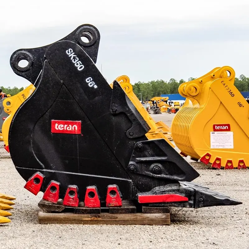 Teran Skeleton Bucket Kobelco Excavators | Model Sk-350 | Bucket Width 66" | High-Strength Steel | For Excavators 1