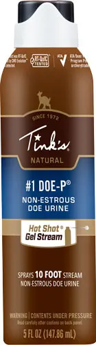 Tinks Deer Lure #1 Doe-P Non - Estrus Hot Shot Gel 5Oz. Aero 1