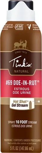 Tinks Deer Lure #69 Doe-In-Rut - Hot Shot Gel 5Oz. Aerosol 1