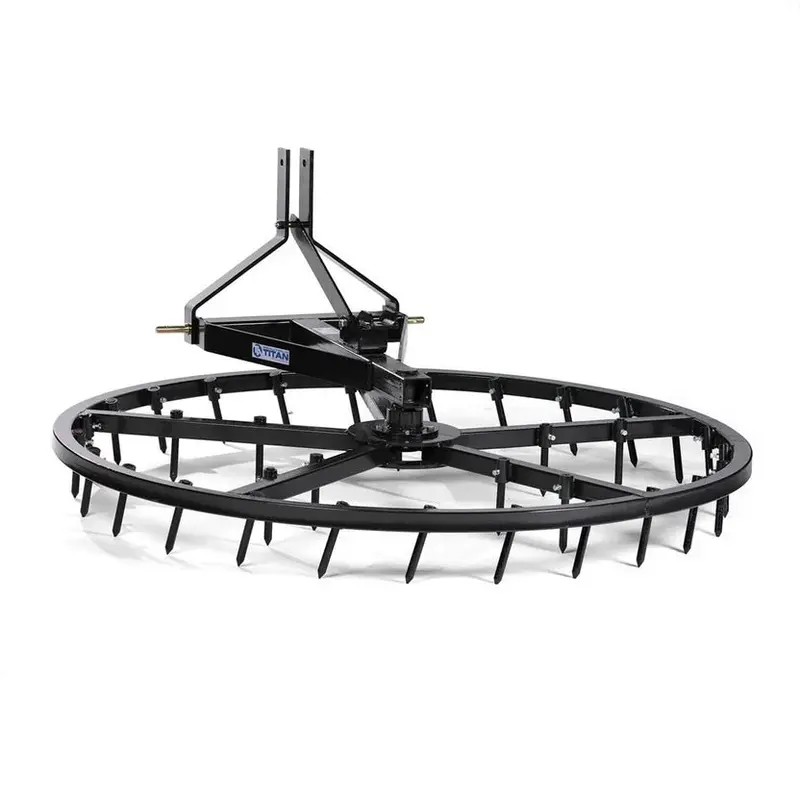 Titan Attachments Arena Spin Harrow | 3 Point Hitch | 75" Width | 35 Hardened Teeth | 273–380 Lbs | Horsepower 30 Hp | For Tractors 1