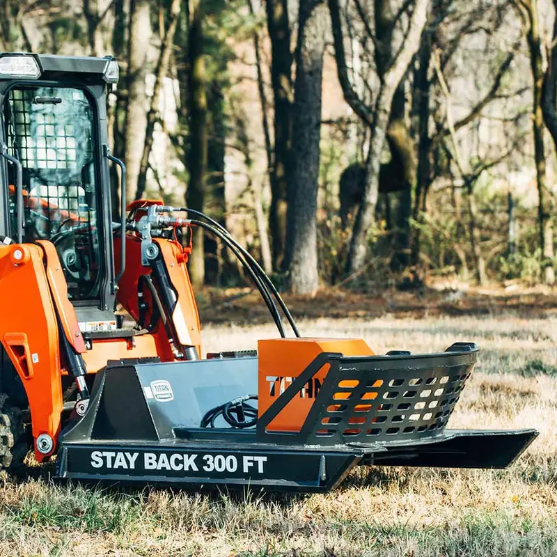 Titan Attachments Brush Cutter | 60" Width | 8" Dia. Capacity | 18–25 Gpm | For Skid Steers 1