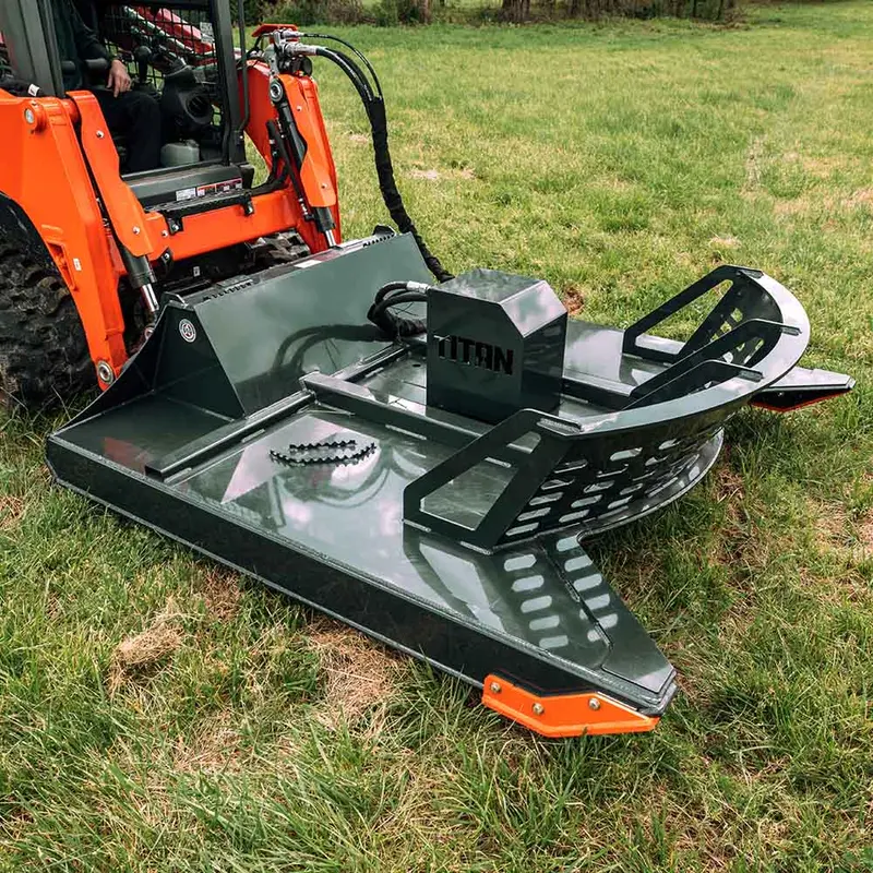 Titan Attachments Brush Cutter | Cutting Width 60" & 72" Inches | Hydraulic Flow 18-30 Gpm | For Skid Steers 1