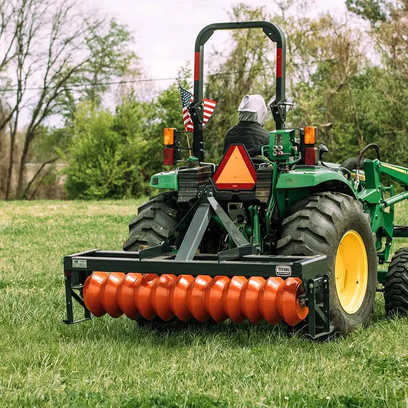 Titan Attachments Cultipacker | 72" Working Width | 15" Wheels | 3-Point Hitch | Titan Quick Hitch Compatible | Horsepower 25–45 Hp | For Tractors 1