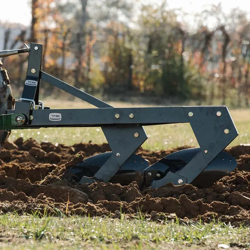 Titan Attachments Double Bottom Turn Plow | 3 Point Hitch | 15.75" Width  | 35–50 Hp | For Tractors 1