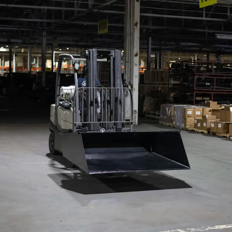 Titan Attachments Dump Bucket | Forklift Mounted | 65" Width| 532 Lbs | 36" Cat Ii Forks | 90° Dump Angle | 45–75 Hp | For Tractors 1