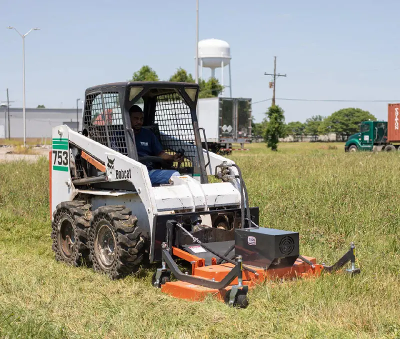 Titan Attachments Finish Mower | Cutting Width 60" & 72" Inches | Hydraulic Flow 15-22 Gpm | For Skid Steers 1