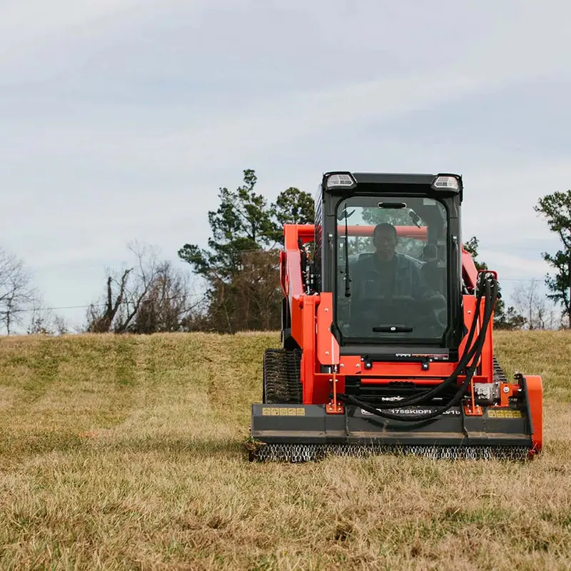 Titan Attachments Flail Mower | Hydraulic Hammer Blade Mulcher | Cutting Width 60" & 68" |  Oil Flow13–21 Gpm | For Skid Steers 1