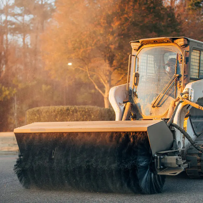 Titan Attachments Hydraulic Angle Broom | Sweeping Width 72" Inches | Hydraulic Flow 24 Gpm | For Skid Steers 1